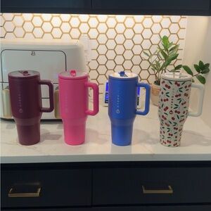 Hydro Flask Mug Collection - Burgundy SOLD, Pink, Blue, Cherry Pattern